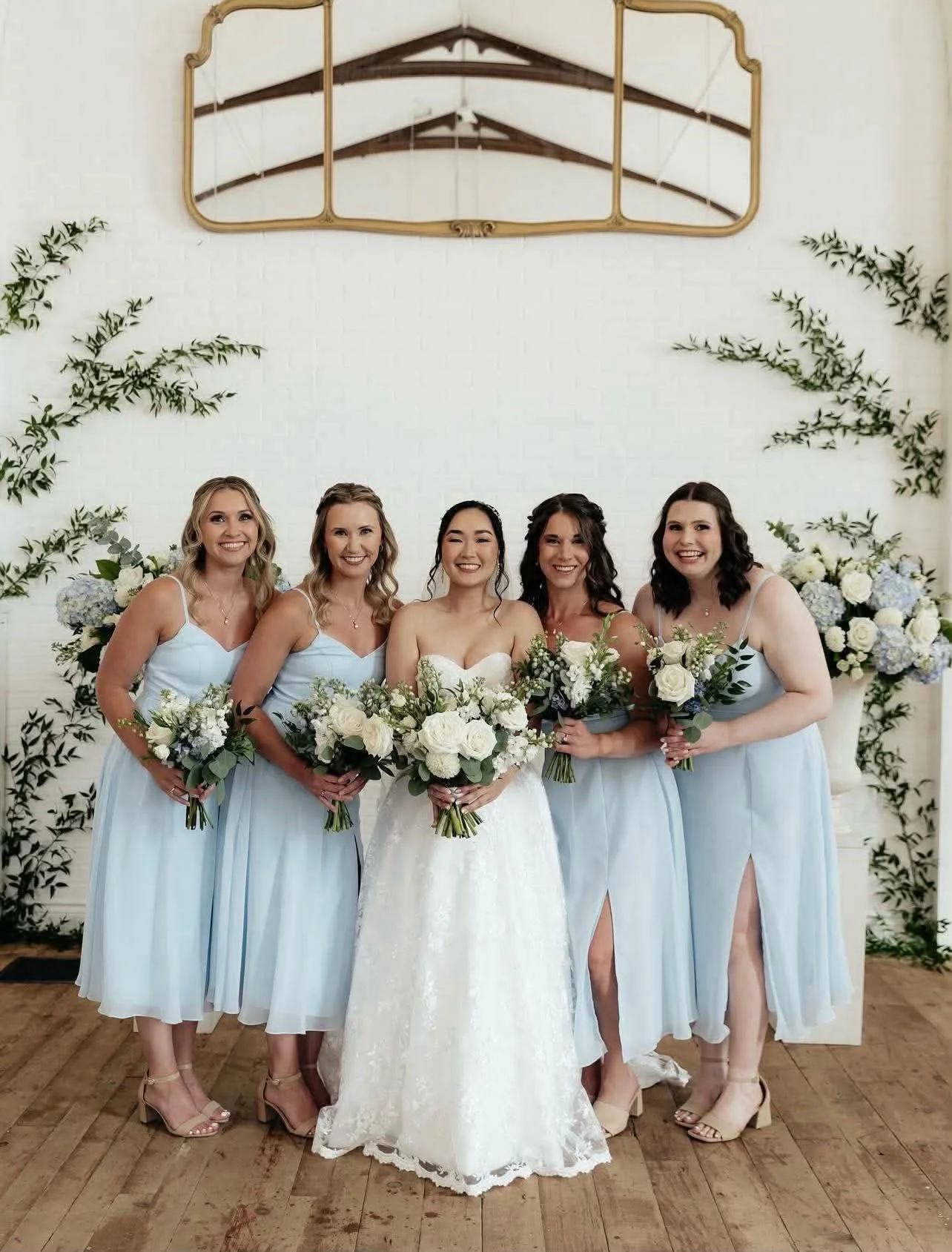 Bride and bridal party
