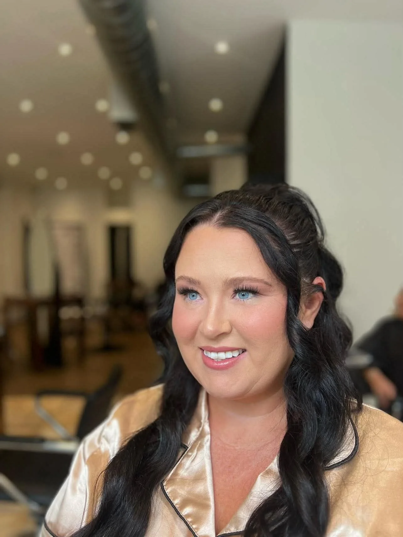 Bridal makeup closeup